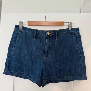 J. Crew Dark Blue Jean Shorts